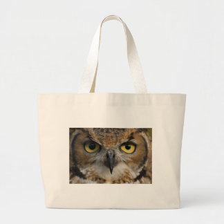 Owl Eyes Large Tote Bag