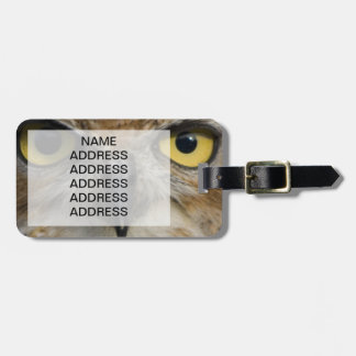 Owl Eyes Luggage Tag