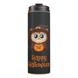 Owl/Fall/Autumn/Halloween/pumpkin Thermal Tumbler