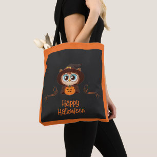 Owl/Fall/Autumn/Halloween/pumpkin Tote Bag