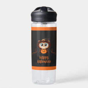 Owl/Fall/Autumn/Halloween/pumpkin Water Bottle