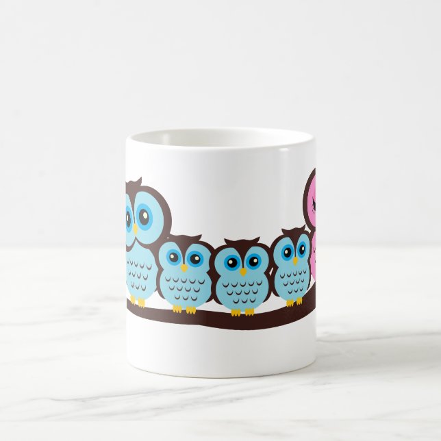 Owl Family Coffee Mug (Center)