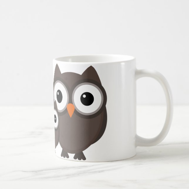 Owl family mug (Right)