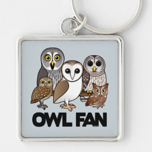 Owl Fan Key Ring