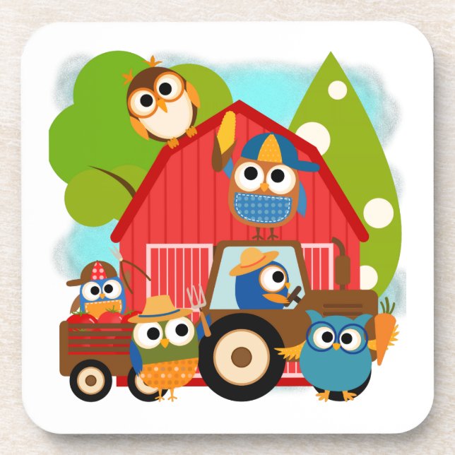 Owl Farmers Coaster (Front)