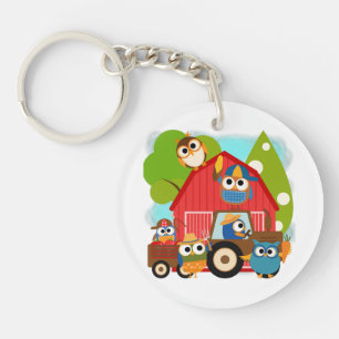 Owl Farmers Key Ring