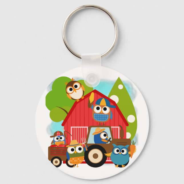 Owl Farmers Key Ring (Front)