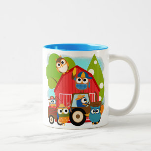 Owl Farmers Two-Tone Coffee Mug