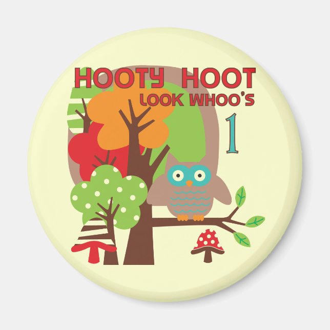 Owl First Birthday T-shirts and Gifts Magnet (Front)