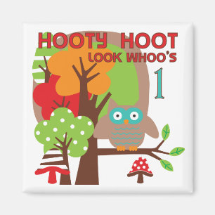 Owl First Birthday T-shirts and Gifts Magnet