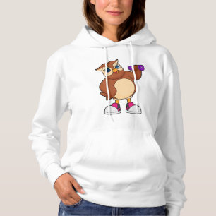 Owl Fitness Dumbbell Hoodie