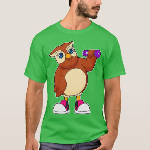 Owl Fitness Dumbbell T-Shirt