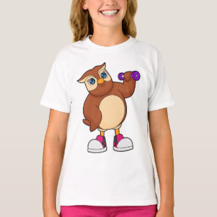 Owl Fitness Dumbbell T-Shirt