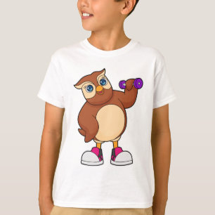 Owl Fitness Dumbbell T-Shirt