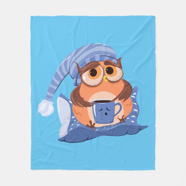 Owl Fleece Blanket (Front)
