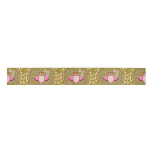 Owl Folk Olive Grosgrain Ribbon