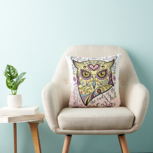 Owl Follow You to the Ends of the Earth Cushion