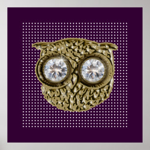Owl for wall ~ birds poster