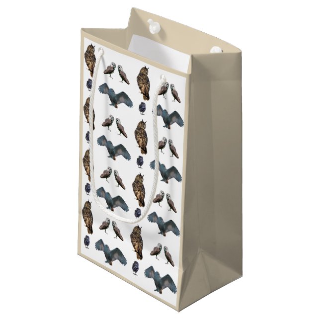 Owl Frenzy Gift Bag (Front Angled)