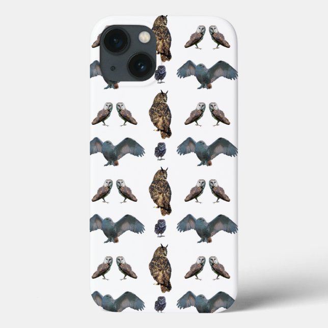 Owl Frenzy iPad Case (choose colour) (Back)