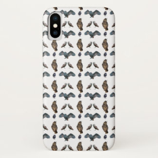 Owl Frenzy iPhone X Case (choose colour)