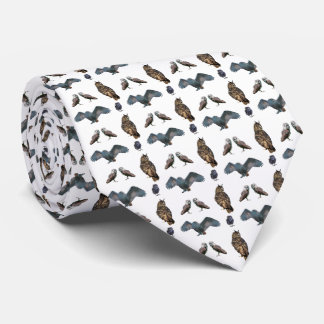 Owl Frenzy Tie Double Sided Print (choose colour)