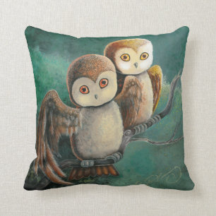 Owl Friends Owl Art Cushion