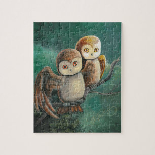 Owl Friends Owl Art Jigsaw Puzzle