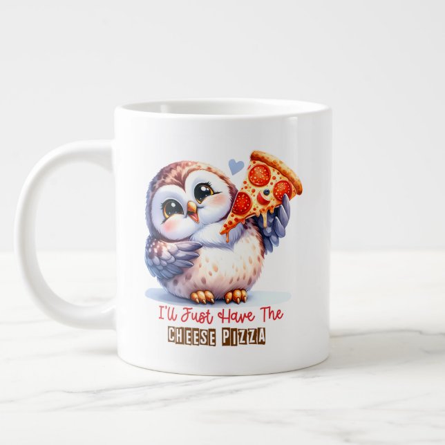 Owl Fun Large Coffee Mug (Left)