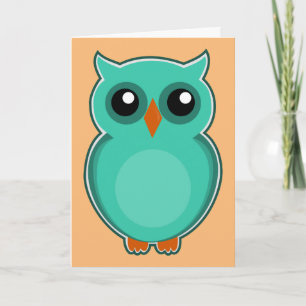 OWL FUNNY HOOT BIRTHDAY CARD