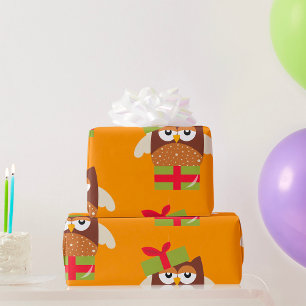 Owl Gift Wrapping Paper