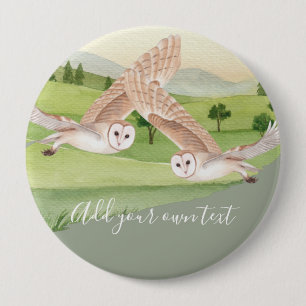 OWL GIFTS - Personalised 10 Cm Round Badge