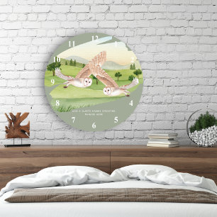 OWL GIFTS - Personalised Large Clock
