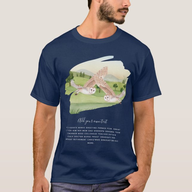 OWL GIFTS - Personalised T-Shirt (Front)