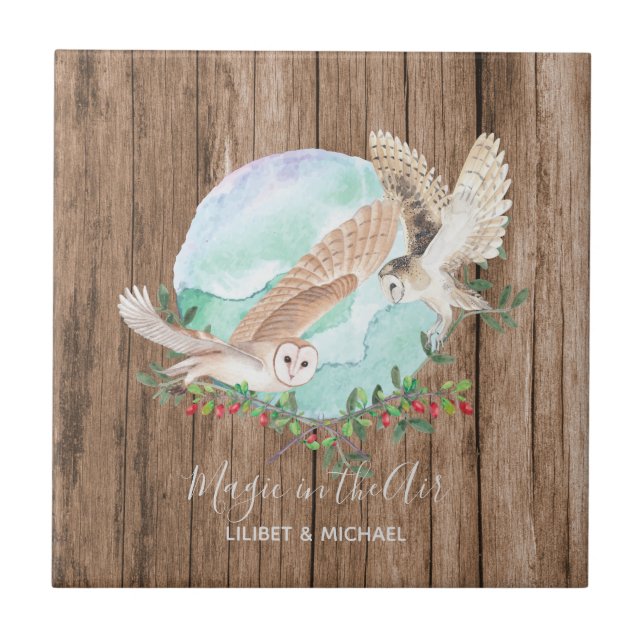 OWL GIFTS - Personalised Tile (Front)