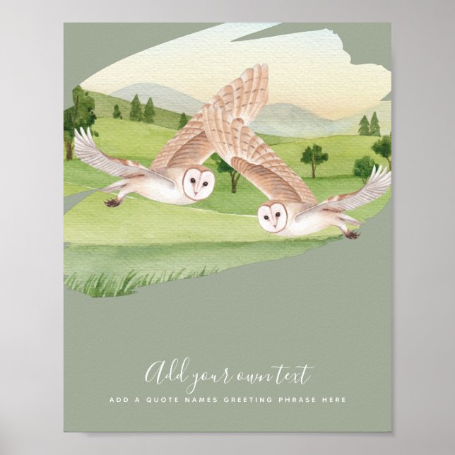 OWL GIFTS - Personalized Poster (Front)