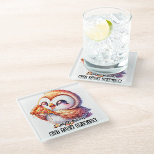 Owl Glass Coaster