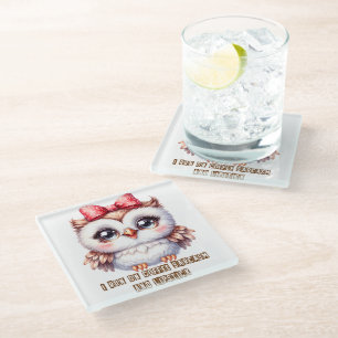Owl Glass Coaster