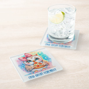 Owl Glass Coaster