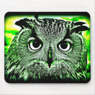 Owl goes Green Mouse Mat
