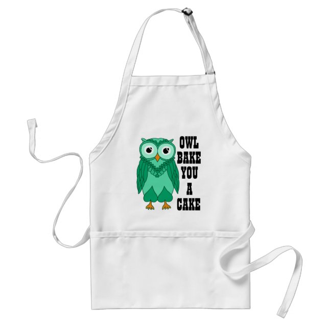 Owl Green Standard Apron (Front)