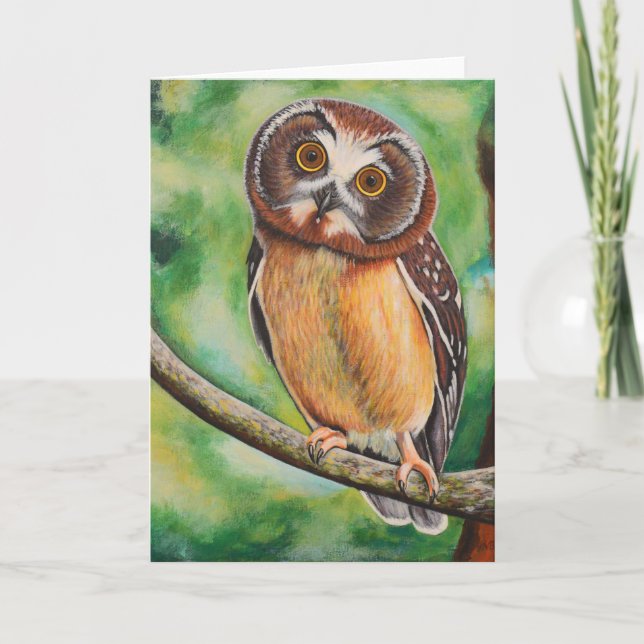 Owl Greeting Card (Front)