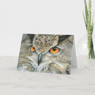 Owl Greeting Card - Blank