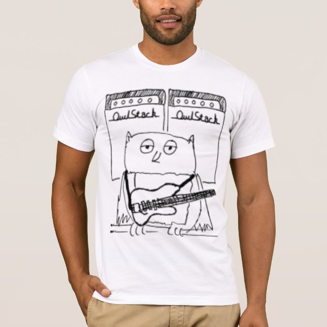 owl guitar T-Shirt (Front)