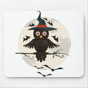Owl Halloween Mouse Mat