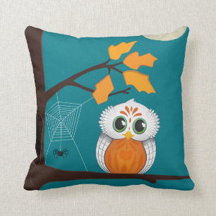 Owl Halloween Pillow