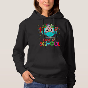 Owl Happy 100th Day Of School Teacher Student Hoodie