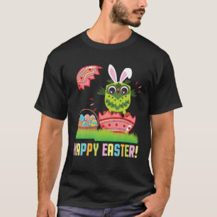 Owl Hatching From Easter Egg Happy Easter Day To M T-Shirt