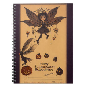 Owl Hauntings Spooky Halloween Notebook
