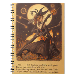 Owl Hauntings Spooky Halloween Notebook